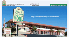 Desktop Screenshot of highdesertmotel.com