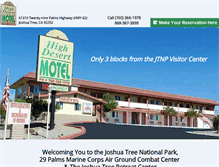 Tablet Screenshot of highdesertmotel.com